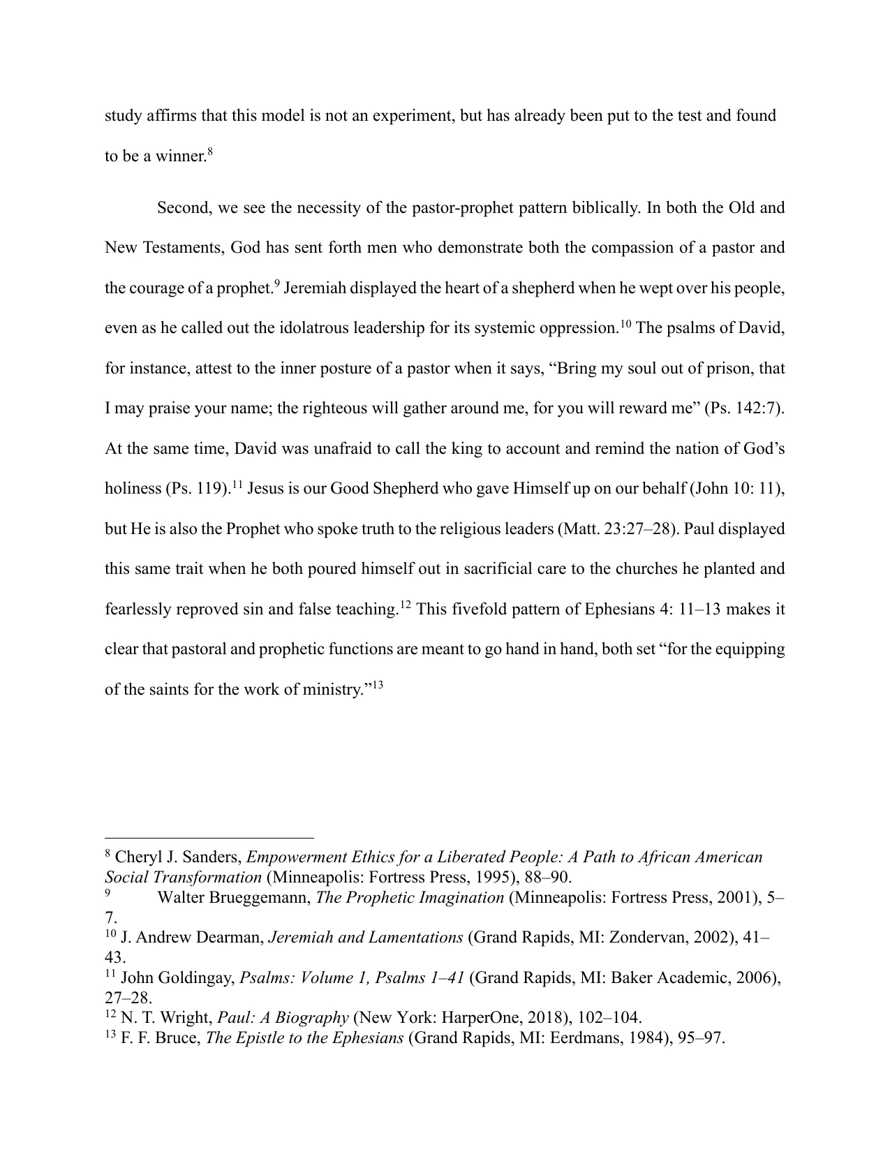 The Pastor–Prophet Paradigm, page 4