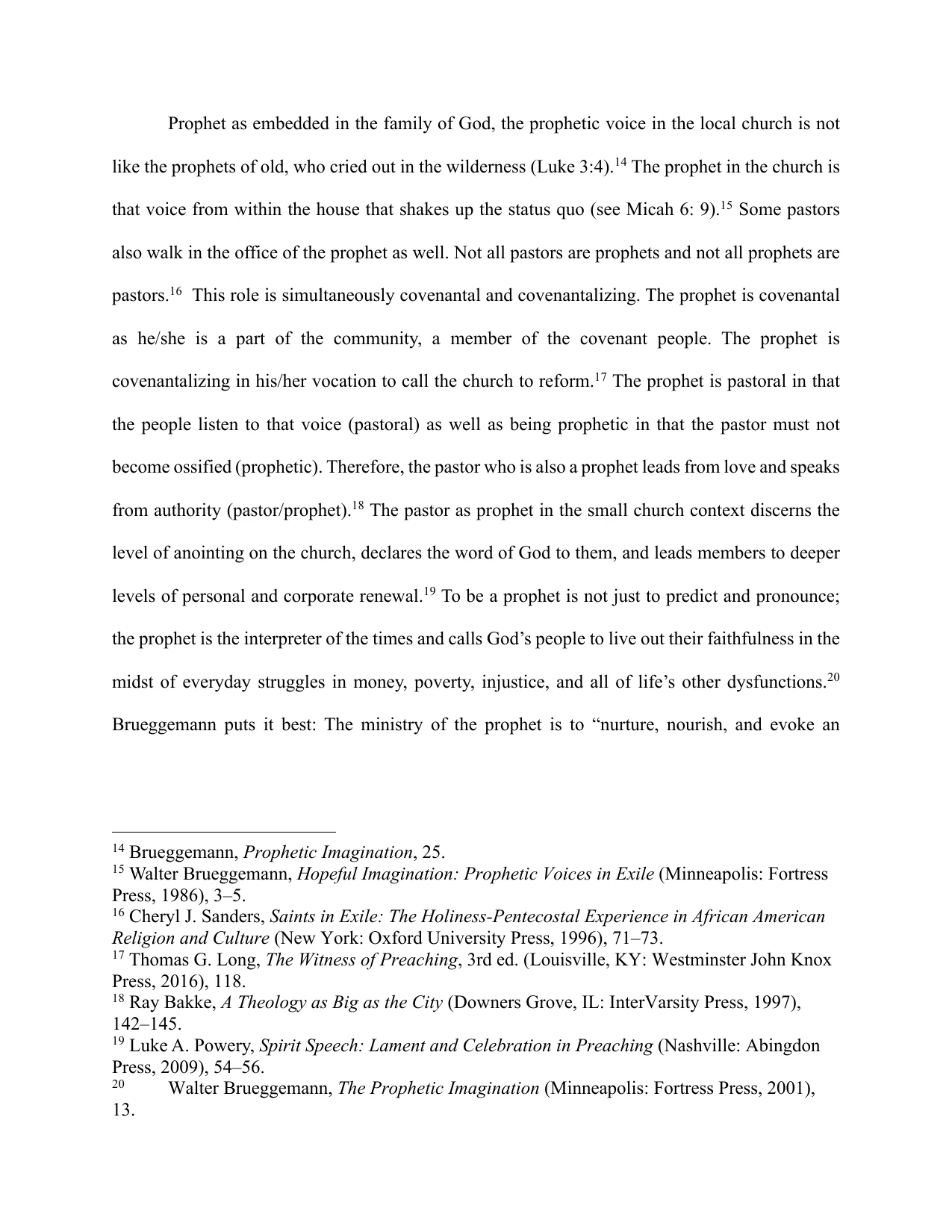 The Pastor–Prophet Paradigm, page 5