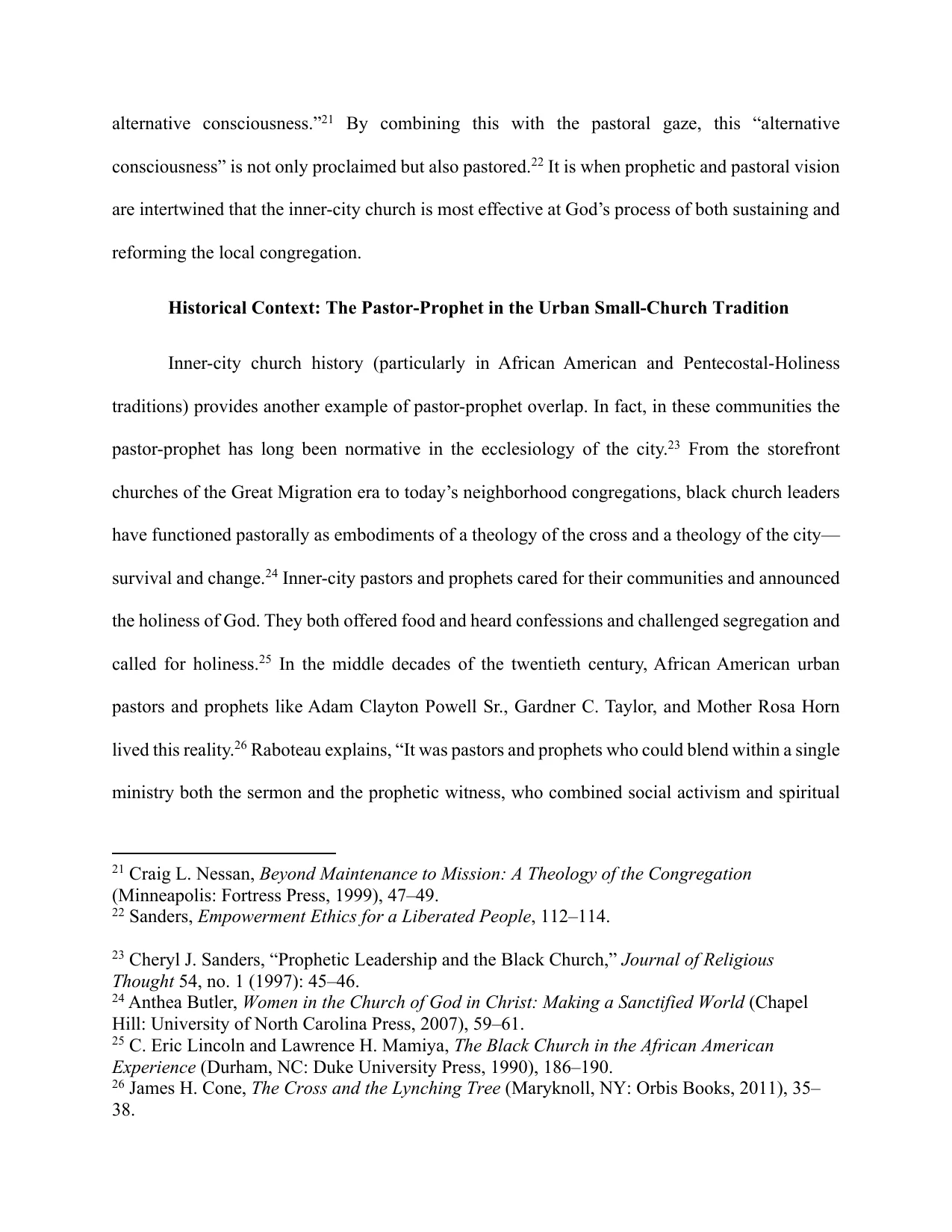 The Pastor–Prophet Paradigm, page 6