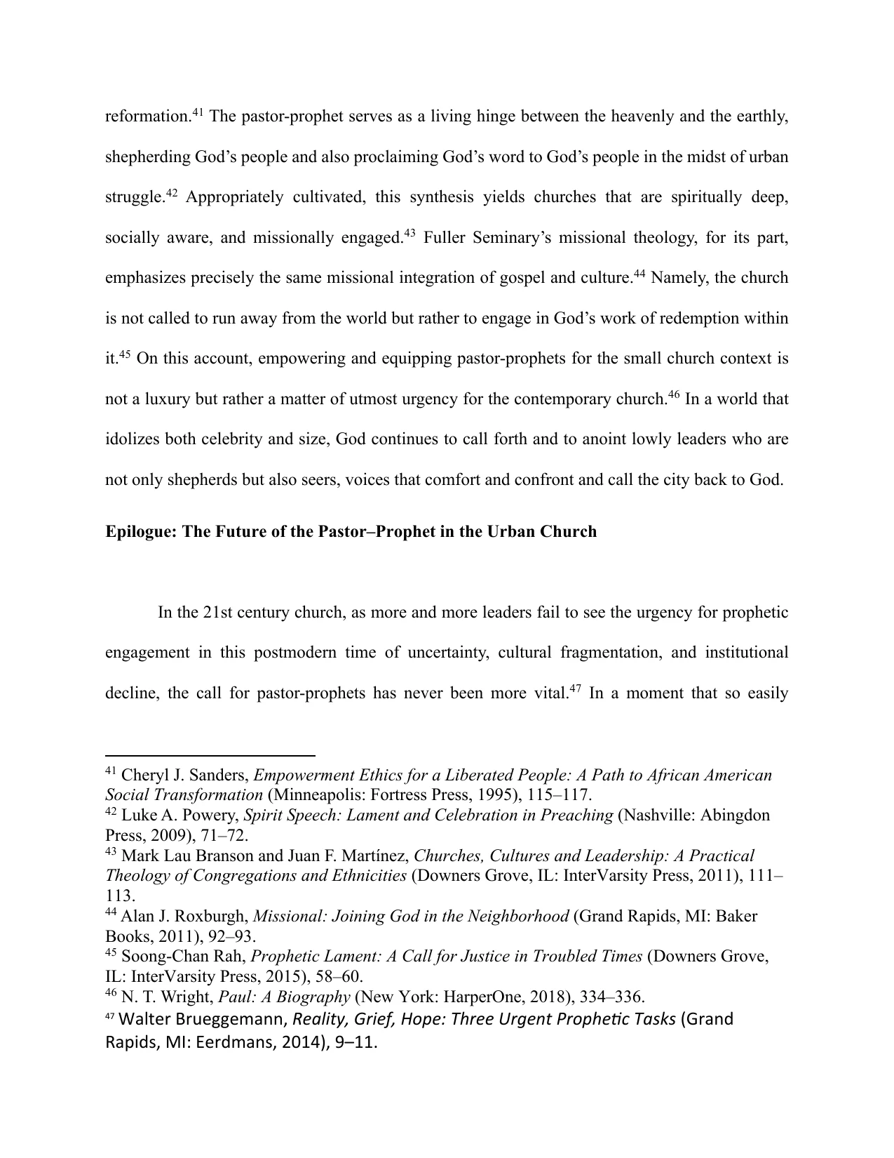 The Pastor–Prophet Paradigm, page 9