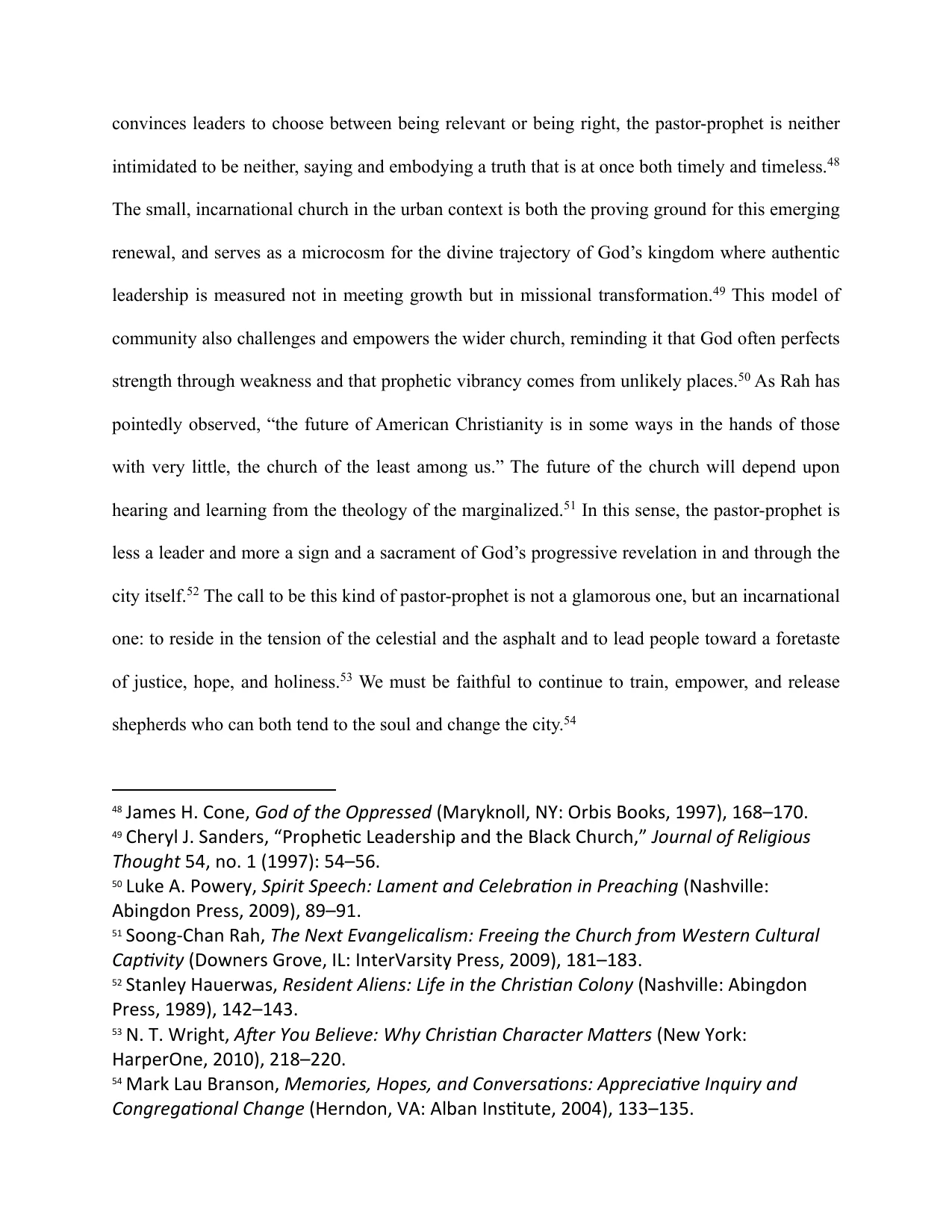The Pastor–Prophet Paradigm, page 10