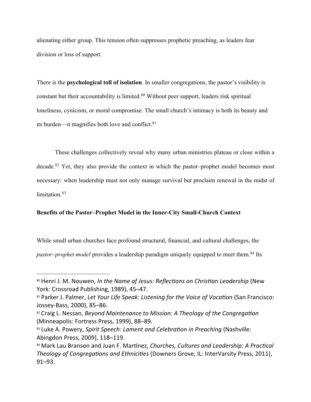 The Pastor–Prophet Paradigm, page 16