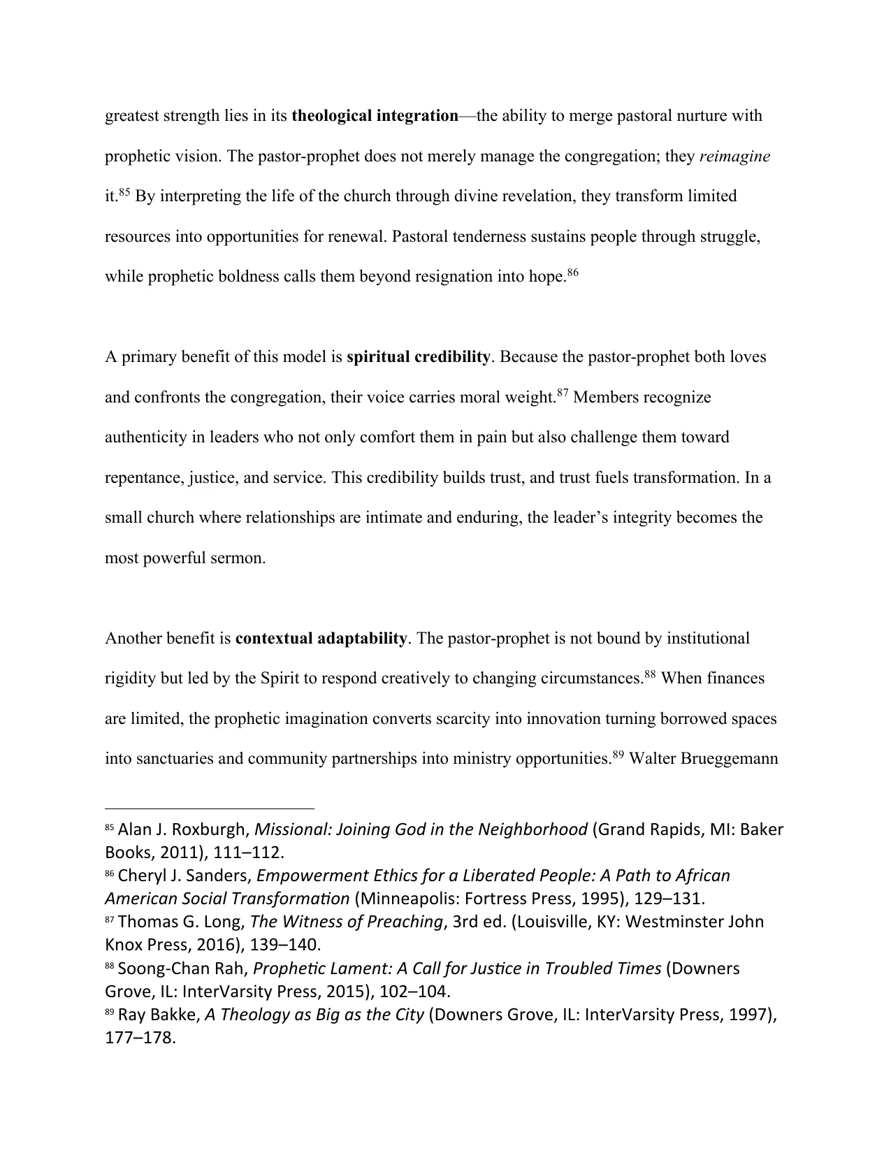 The Pastor–Prophet Paradigm, page 17