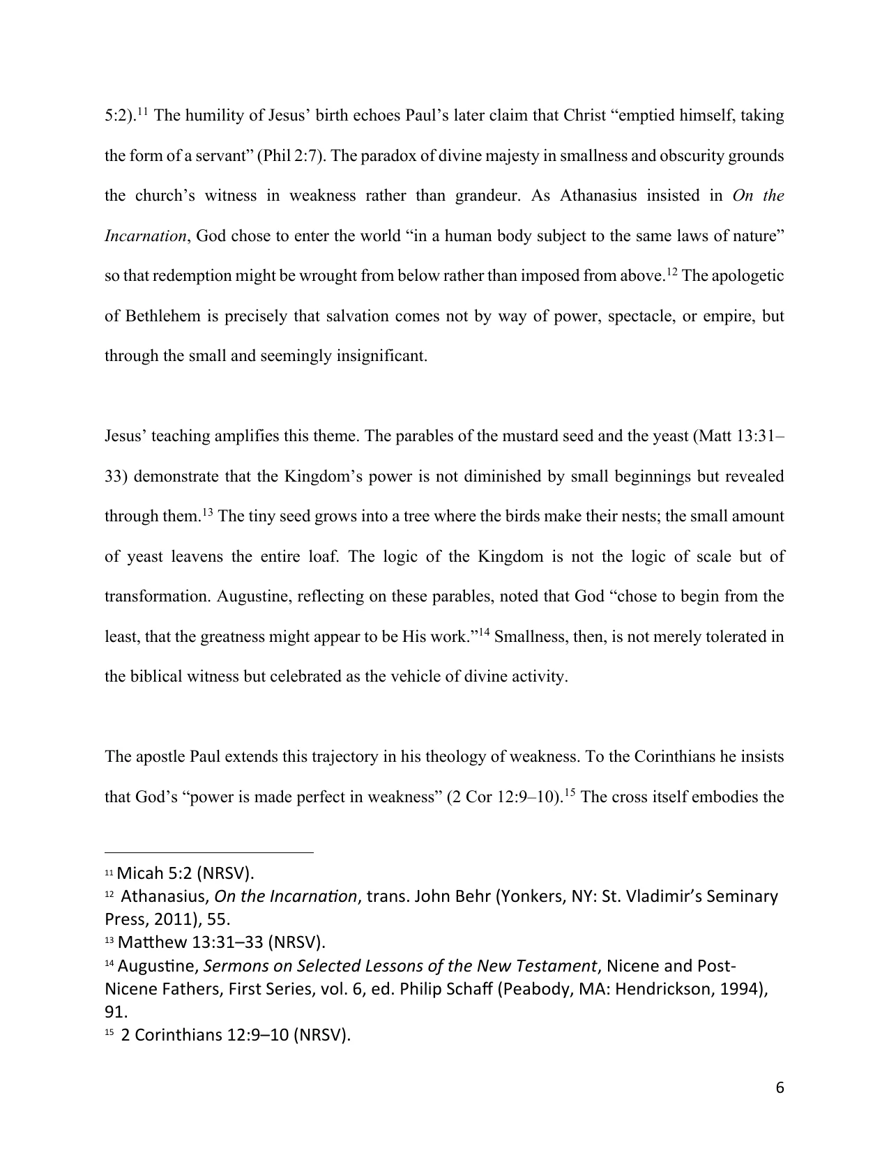 The Small Church as an Apologetic, page 6