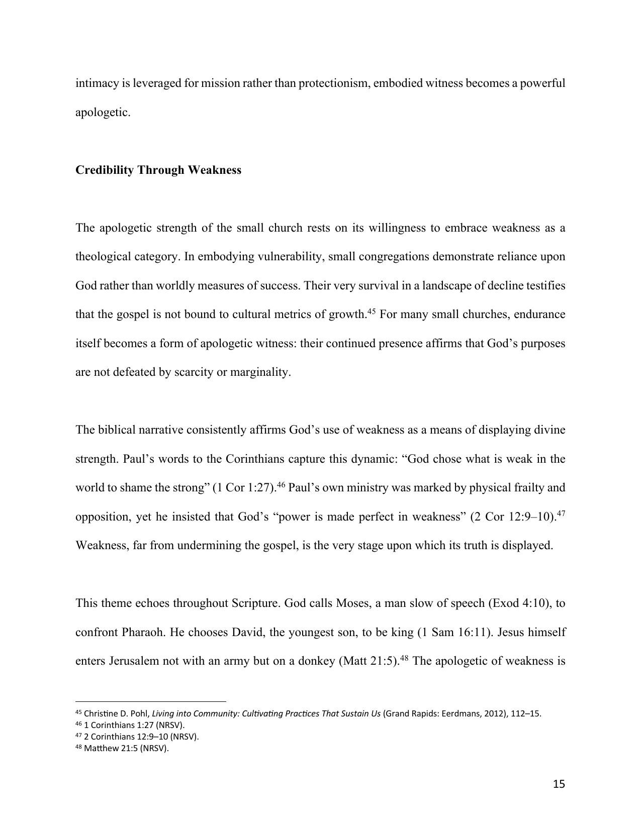 The Small Church as an Apologetic, page 15