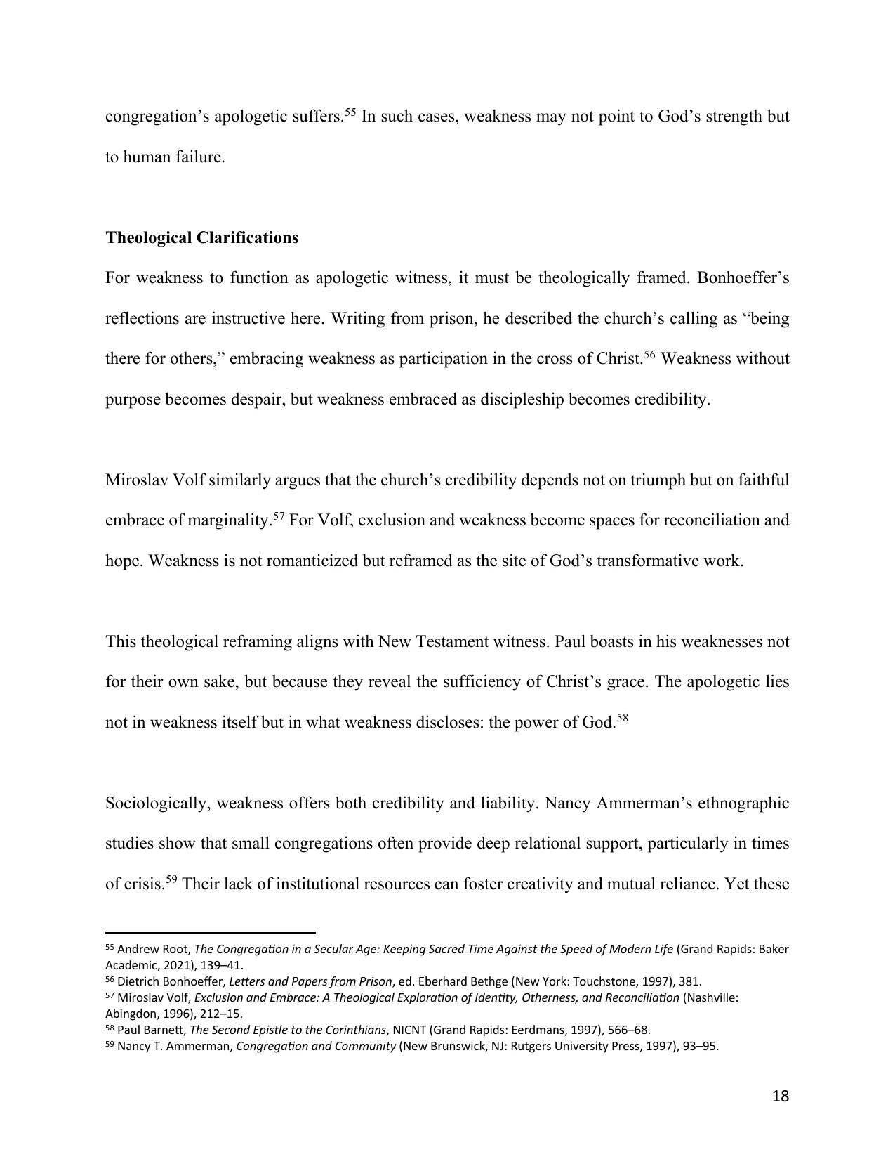 The Small Church as an Apologetic, page 18