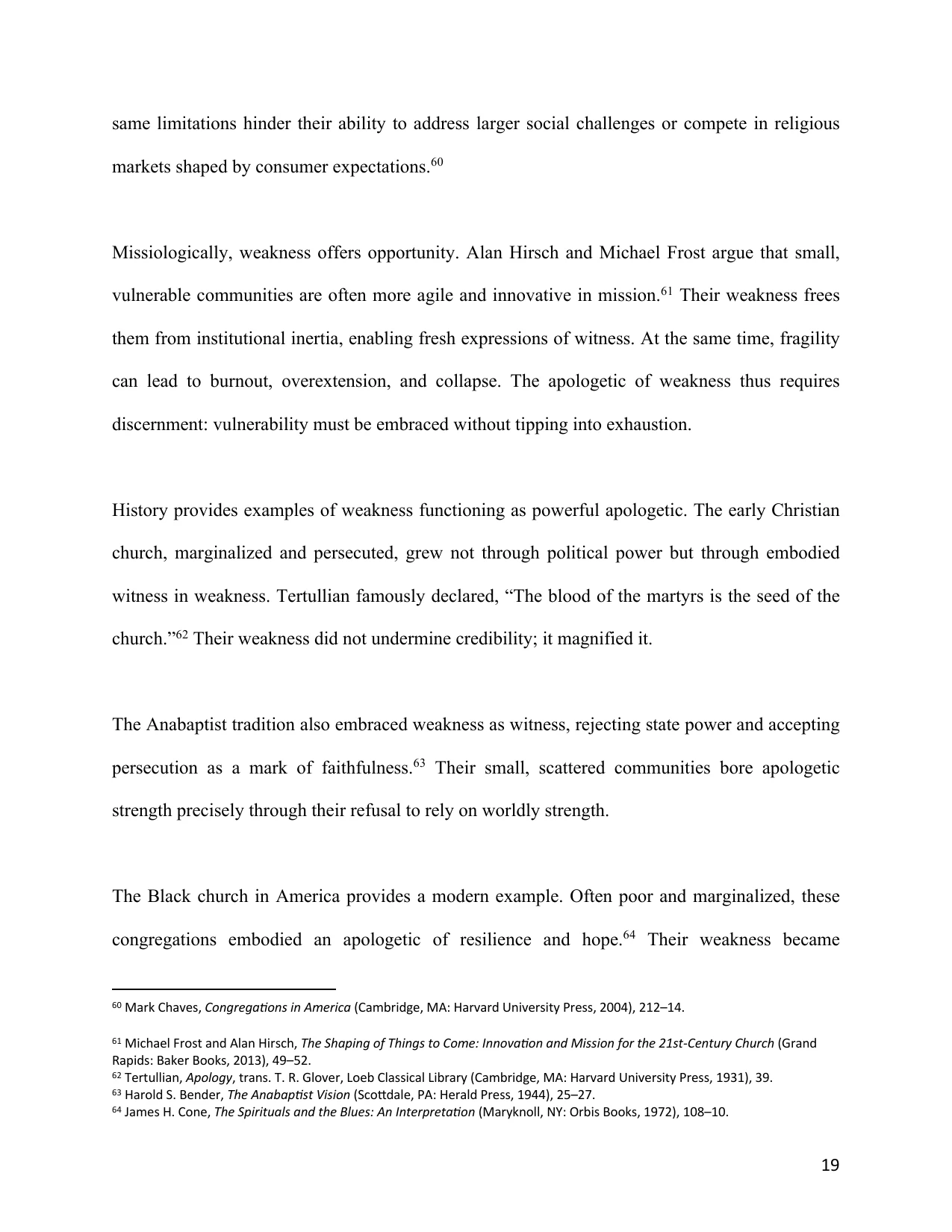 The Small Church as an Apologetic, page 19