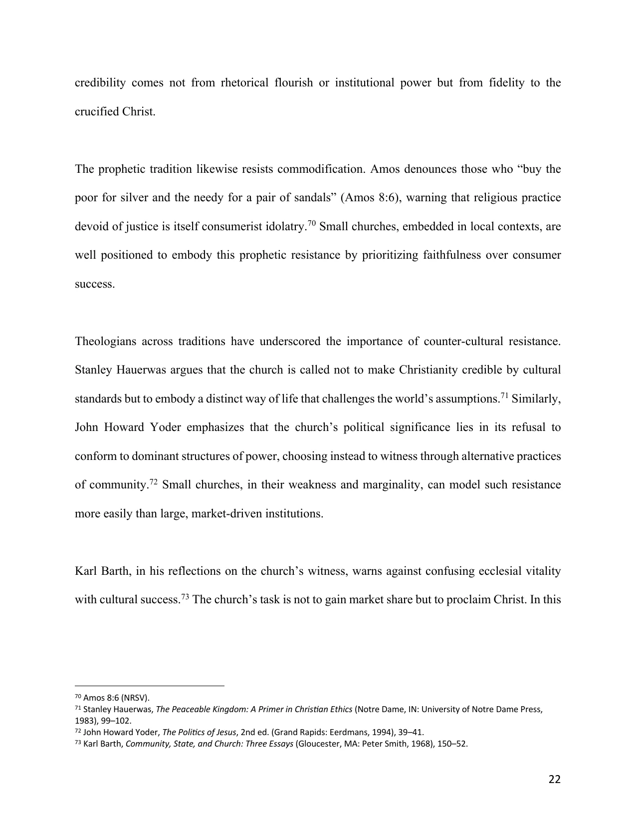 The Small Church as an Apologetic, page 22