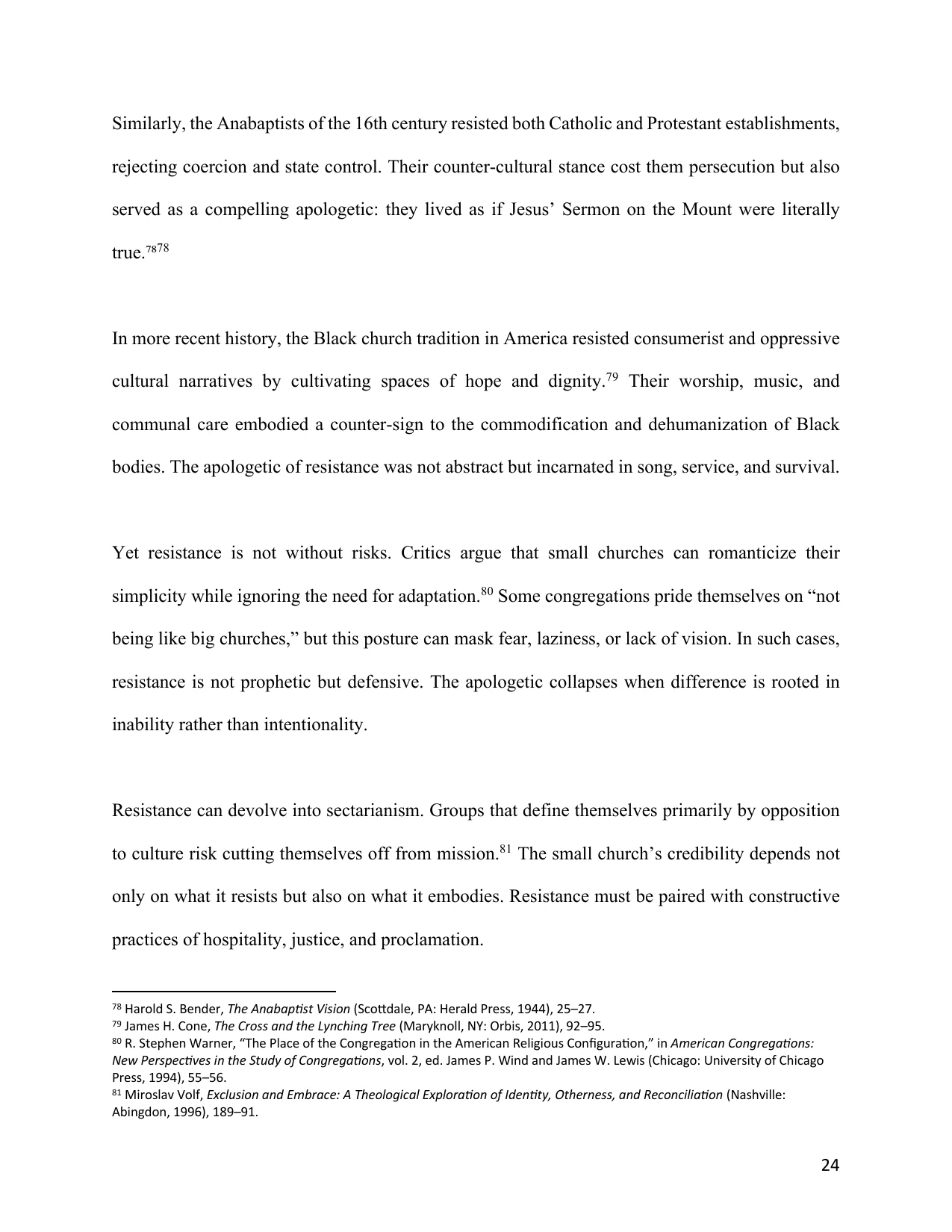 The Small Church as an Apologetic, page 24