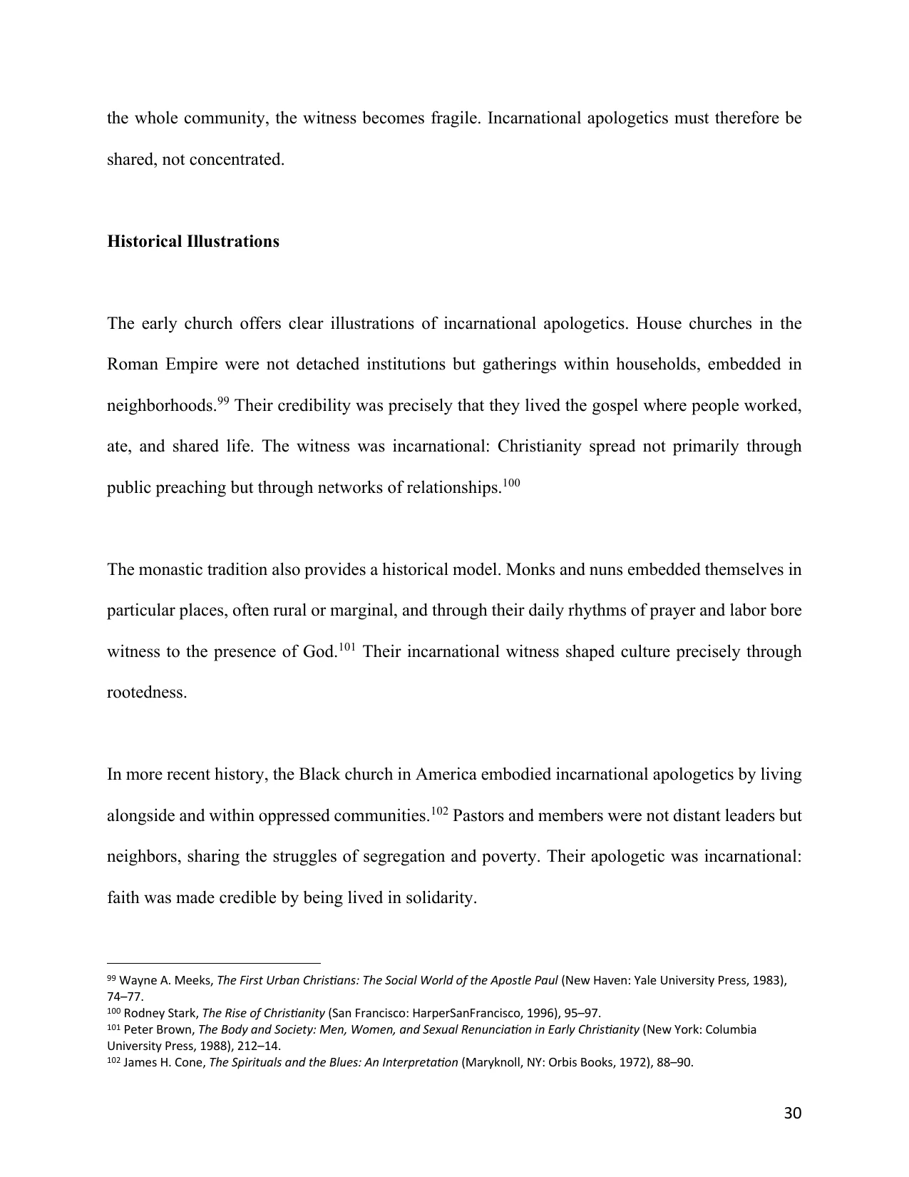 The Small Church as an Apologetic, page 30