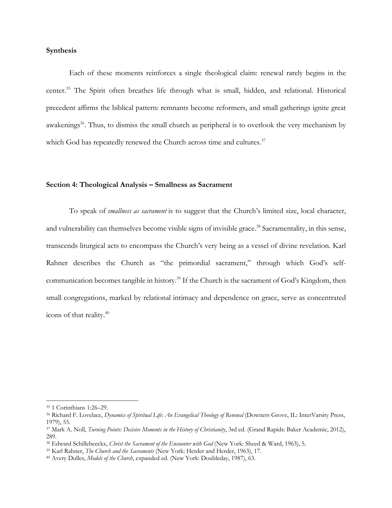 The Small Church as Prophetic Witness in a Post-Christian Culture, page 9