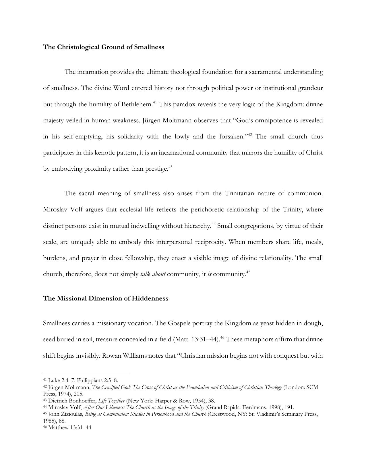 The Small Church as Prophetic Witness in a Post-Christian Culture, page 10